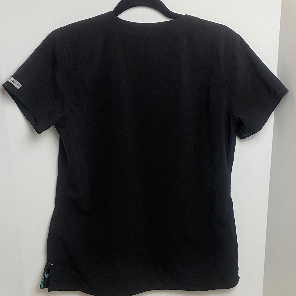 Med Couture v-neck Black Women's Top - Picture 2 of 8